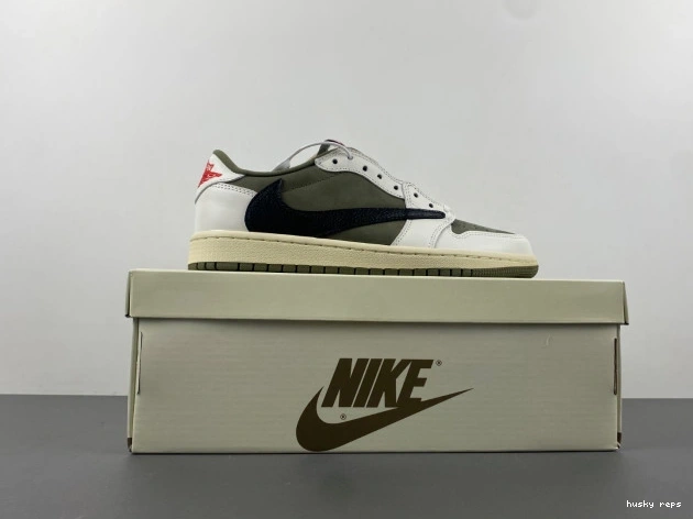 Rep Husky X TRAVIS MEDIUM DM7866-200 JORDAN AIR OG OLIVE LOW SCOTT 1 0712